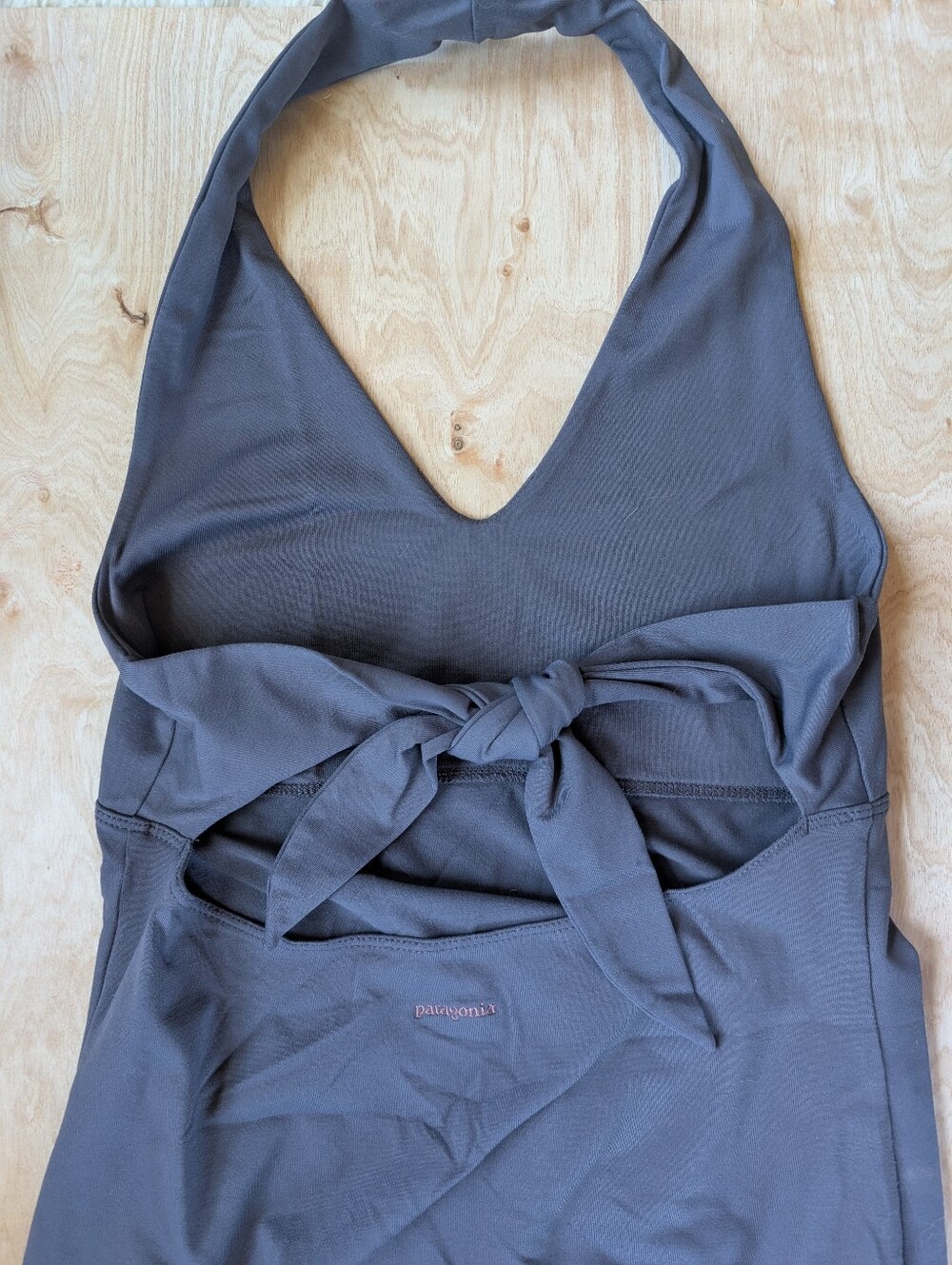 Patagonia Halter Tie-Back Dress Swim Dress Athleisure Ladies Sz. S Dusty Purple